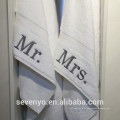Authentique hôtel personnalisé Mr et Mme Cotton serviettes à main BT-109